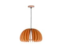 BEL AIR HOME - Lampe Suspension Ajustable en Bois Naturel - E27 - Éclairage Intérieur Moderne, JAIPUR 35 CM