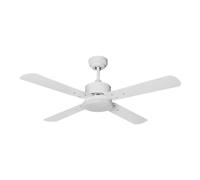 BEL AIR HOME - Ventilateur de Plafond Kenia - Moteur DC 6 Vitesses - Lumière LED 20W 3 Tons - Commande Réversible - Ventilateur Plafond avec Télécommande, Blanc, Métal