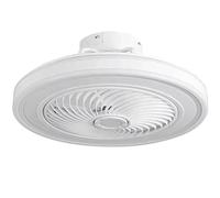BEL AIR HOME - Ventilateur plafonnier LED série VINCI 3 000 K - 4 000 K - 6 500 K avec télécommande et contrôle par le biais de l'application (blanc)