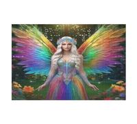bel Ange Puzzle en Bois 1000 Pièces pour Adultes Et Enfants, Puzzles Impossible, Jeu De Patience Coloré, Jeu D'adresse pour Toute La Famille, À Partir De 12 Ans （75×50cm）