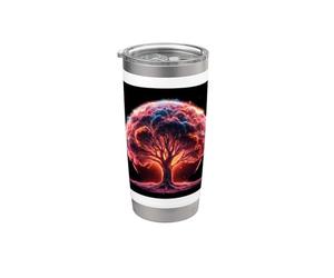 Bel arbre magique Gobelet isotherme en acier inoxydable double paroi