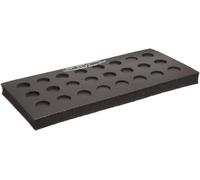 Bel-Art Products 188480122 mousse rectangulaire Microcentrifuge portoir pour Tubes de 15 mL, polymère, 24 Places, longueur 9-1/4" x 4-1/4" largeur x 5/8" épais et noirs