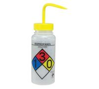 Bel-art produits F11716-0008 Polyéthylène Right-to-know 4-color Safety-labeled Pissette, isopropanol, capacité 500 ml, Translucide (lot de 4)
