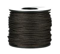 BEL AVENIR Cordon en nylon satiné - 2 mm - 50 m - Cordon d'ombrage tressé pour collier, bracelet, store aveugle, bordure et lacets de chaussures (café foncé)