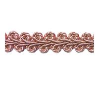 BEL AVENIR garniture de tresse 1/2 pouce 13,6 verges français Gimp couture de base Polyester bricolage artisanat Costume décoratif pour la maison (Rose)