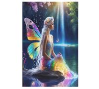 bel Elfe Puzzles De 1000 Pièces, Puzzle pour Adultes en Bois, Jeu D'adresse Toute La Famille, （78×53cm）