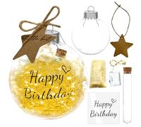 Bel emballage cadeau pour bon d'anniversaire avec inscription « Happy Birthday », cadeau en argent pour anniversaire, convient comme décoration d'anniversaire et idée de cadeau d'anniversaire