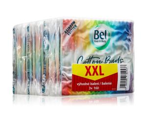 Bel Face & Body Rainbow cotons-tiges conditionnement avantageux 3x160 pcs