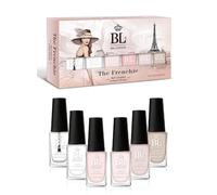 BEL London The Frenchie - Le Set de Vernis à Ongles Parfait pour une Manucure Française - Ensemble de Vernis à Ongles Multi-couleur de Luxe 6 Pièces - Set de Vernis à Ongles Nude de Qualité