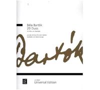 Bela Bartok 20 Duos: for flute and clarinet