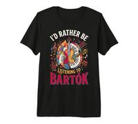 Bela Bartok Compositeur Pianiste T-Shirt Haut de Gamme