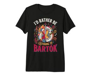 Bela Bartok Compositeur Pianiste T-Shirt Haut de Gamme