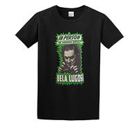 Bela Lugosi Mr Horror Goth Vampire B-Movie Unisex 100% Cotton Short-Sleeve T-Shirts Black L