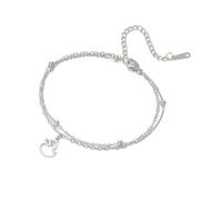 Belachick Bracelets, Bracelets, Bijoux, Bijoux en Cuir pour Hommes Et Femmes Mignon Canard Creux Pendentif Simple Bracelet 双层链-钢色