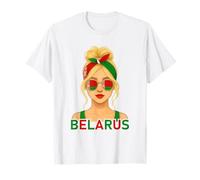 Belarusian Girl Belarus Flag Belarusian Girlfriend Wife T-Shirt