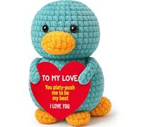 Belatelove Cadeaux pour elle, lui, petite amie, petit ami, positive, faite à la main, mignonne, poupée ornithorynque, cadeaux d'anniversaire pour homme et femme (My Love)