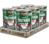 BELCANDO Baseline Dinde [6x400g] Alimentation Humide en boîte pour Les Chiens | sans céréales | 70% Viande & abats | Aliment Complet pour Chiens Adultes