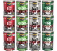 BELCANDO Baseline Mélange de saveurs 12x400g dinde, agneau, chevreuil avec canard, bœuf