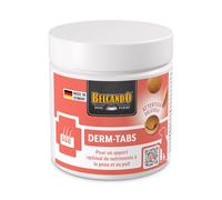 BELCANDO DERM-Tabs pour chiens 110g - Comprimés pour le pelage avec biotine et zinc + DHA oméga-3 d’algues - Soutien de la peau, brillance du pelage, mue, coussinets et griffes - Fabriqué en Allemagne