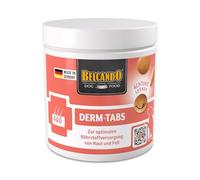 BELCANDO DERM-Tabs pour chiens 530g - Comprimés pour le pelage avec biotine et zinc + DHA oméga-3 d’algues - Soutien de la peau, brillance du pelage, mue, coussinets et griffes - Fabriqué en Allemagne