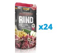 BELCANDO Finest Selection Boeuf avec nouilles et courgettes 24x125 g aliments humides pour chiens