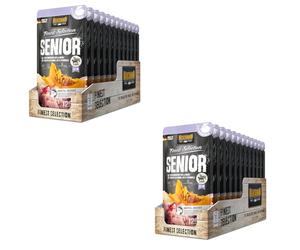 Belcando Finest Selection Senior Menu Viande avec Riz & Potiron | Pack Double | 2 x 12 x 125 g | Nourriture Humide pour Chiens âgés | avec des acides Gras oméga-3 Essentiels | Cuit doucement