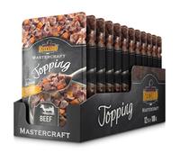 BELCANDO Mastercraft Topping [12x100g Multipack sorte “Bœuf“] Nourriture Humide pour Chiens | sans céréales | Variété Pure | Complément Alimentaire pour Chiens