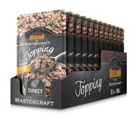 BELCANDO Mastercraft Topping [12x100g Multipack sorte “Dinde“] Nourriture Humide pour Chiens | sans céréales | Variété Pure | Complément Alimentaire pour Chiens