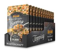 BELCANDO Mastercraft Topping [12x100g Multipack sorte “Saumon“] Nourriture Humide pour Chiens | sans céréales | Variété Pure | Complément Alimentaire pour Chiens