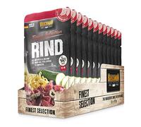 Belcando Finest Selection Adult Boeuf avec Spätzle et Courgette | Pack Double | 2 x 12 x 125 g | Nourriture humide pour chiens sensibles ou difficiles | Contient de l'huile de carthame pressée à froid
