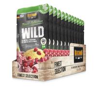 BELCANDO Sachets fraîcheurs [12x125g Gibier avec Millet et airelles] | Nourriture Humide pour Chiens | Nourriture Humide complète en Sachet Individuel