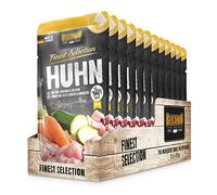 BELCANDO Sachets fraîcheurs [12x125g Poulet avec Riz, Carottes & courgettes] | Nourriture Humide pour Chiens | Nourriture Humide complète en Sachet Individuel