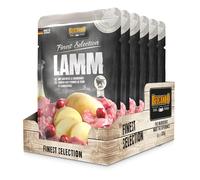 BELCANDO Sachets fraîcheurs [6x300g Agneau avec Pommes de Terre et canneberges] | Nourriture Humide pour Chiens | Nourriture Humide complète en Sachet Individuel
