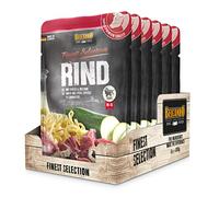 BELCANDO Sachets fraîcheurs [6x300g Bœuf avec pâtes (spätzle) et courgettes] | Nourriture Humide pour Chiens | Nourriture Humide complète en Sachet Individuel