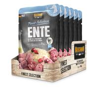 BELCANDO Sachets fraîcheurs [6x300g Canard avec Riz et airelles] | Nourriture Humide pour Chiens | Nourriture Humide complète en Sachet Individuel