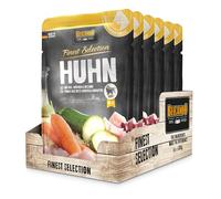 BELCANDO Sachets fraîcheurs [6x300g Poulet avec Riz, Carottes & courgettes] | Nourriture Humide pour Chiens | Nourriture Humide complète en Sachet Individuel