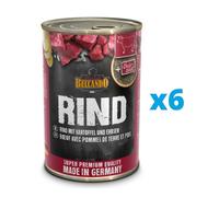 BELCANDO Super Premium Boeuf avec pommes de terre et pois 6x400 g nourriture humide pour chien