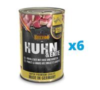 BELCANDO Super Premium Poulet, canard, millet et carottes 6x400 g nourriture humide pour chiens