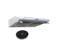 BELDEKO - Hotte Casquette / Visière 60 cm BLANCHE - 240 m3/h - 100 Watts - Filtre inclus