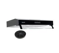 BELDEKO - Hotte Casquette/Visière RIVAGE 60 cm NOIR - 100W - 210 m3/h