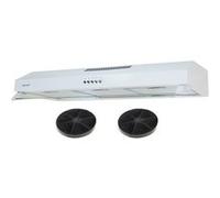 BELDEKO - Hotte casquette / Visière / Rivage 90 cm - Blanche - 200W - Double moteur - 438 m3/H