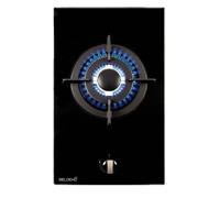 BELDEKO Plaque Gaz 1 Feu Double Couronne Verre Noir - Marque Française