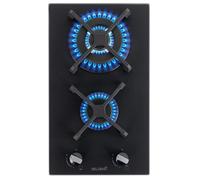BELDEKO Plaque Gaz 2 Feux 5200W Noir Mat Grilles Fonte - Marque Française