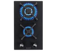 BELDEKO Plaque Gaz 2 Feux 5200W Noir Mat Grilles Fonte - Marque Française