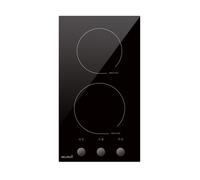Beldeko – Plaque à induction encastrable 2 feux – 3600W, 11 niveaux, manettes, minuteur