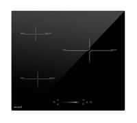 Beldeko Plaque induction encastrable 3 foyers – 7200 W, booster, commande slider intuitive