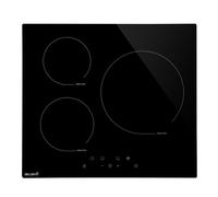 BELDEKO Plaque Induction 3 Foyers 5800 WATTS - Booster - 1 grand feu de 280 mm