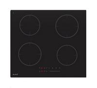 BELDEKO Plaque Induction Encastrable 60 cm - 4 Feux 7000W - Verre Noir Mat Antirayure - 4 Boosters - Slider - Minuterie