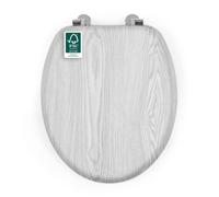 Beldray Abattant WC effet chêne gris, standard 37 x 43 cm