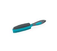 Beldray Anti-Bac Pet Plus Brosse 2 en 1 - Éliminateur de Poils de Chien et Chat, Poils en Caoutchouc épais et Fins Double Face, frotte Les Traces de Pattes boueuses, soulève et Collecte Les Poils